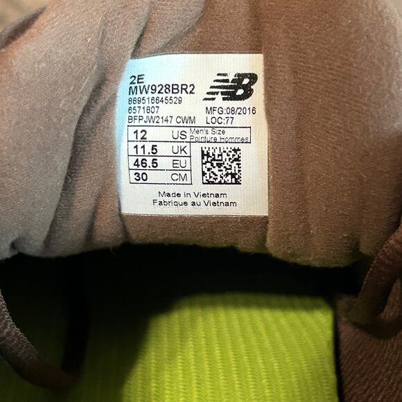 New Balance 928v2 Men’s Casual Comfort Athletic Walking Shoes Size 12 (2E) Brown - Picture 8 of 8